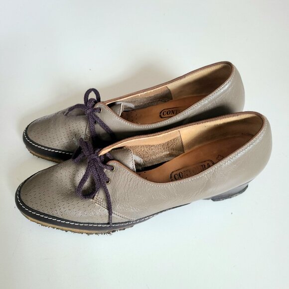 Contoura lace up tan and brown leather shoes. - Picture 2 of 10